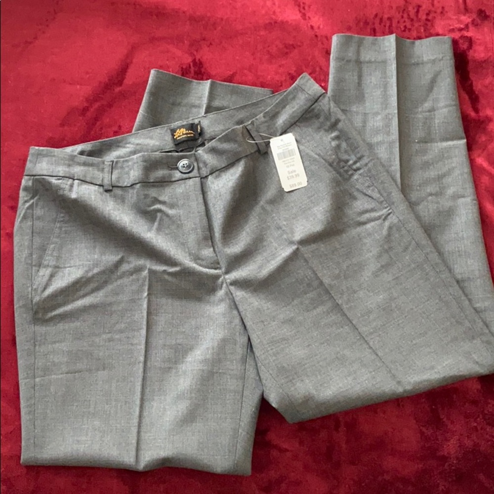 Sig stretch wool crop pants misses gray